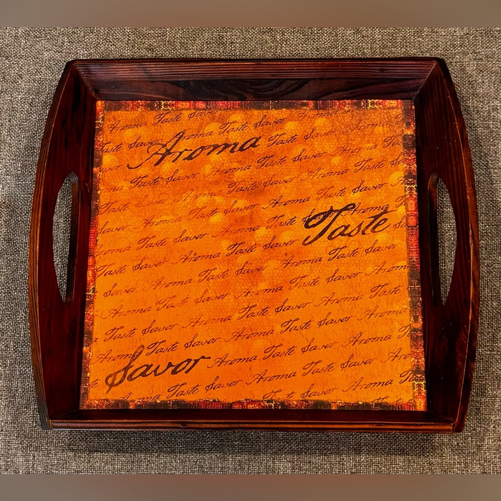 RARE ~ Tastefully Simple Serving Tray for breakfast in bed, party serving, wall